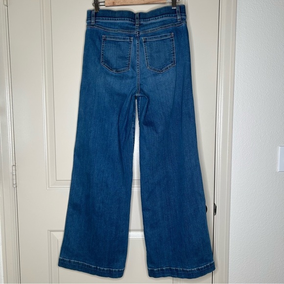 Spanx Seamed Front Wide Leg Jean large - Picture 9 of 11